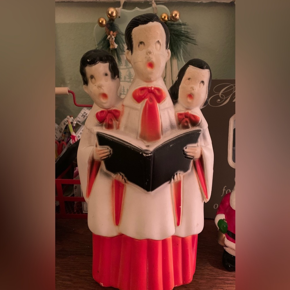 Vintage  MCM  Empire choir Christmas’s blow mold